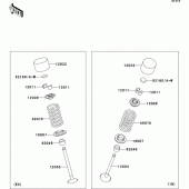 Схема вузла: Клапан для Kawasaki ZR750 Z750