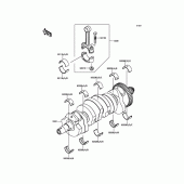 Схема узла: Коленчатый вал для Kawasaki ZR800 Z800 ABS