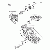 Схема узла: Масляный фильтр для Kawasaki KX450 KX450F