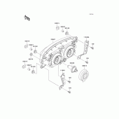 Схема вузла: Headlight(s) для Kawasaki ZX750 Ninja ZX-7R