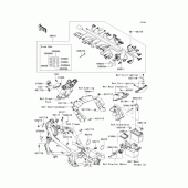 Схема вузла: Електроустаткування для Kawasaki EX400 Ninja 400R