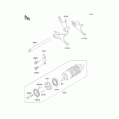 Схема вузла: Gear change drum/shift fork(s) для Kawasaki ZG1000 Concours
