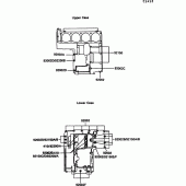 Схема узла: Болты картера двигателя для Kawasaki ZX900 GPZ900R