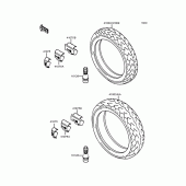 Схема узла: Колеса (Шины) для Kawasaki ZR750 Zephyr