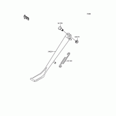 Схема узла: Подставка для Kawasaki VN400 Vulcan Classic