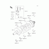 Схема узла: Коленчатый вал для Kawasaki ZX600 Ninja ZX-6RR