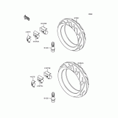 Схема узла: Колеса (Шины) для Kawasaki ZX400 ZXR400R