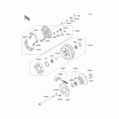 Схема вузла: Заднє колесо & Привідний ланцюг для Kawasaki BJ250 250TR