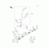 Схема вузла: Kickstarter mechanism для Kawasaki KX85 KX85-II