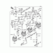 Схема вузла: Карбюратор для Kawasaki ZR400 ZRX-II