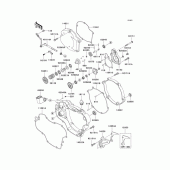 Схема вузла: Engine cover(s)(1/2) для Kawasaki KX125