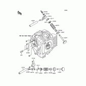 Схема узла: Рокер & Клапан для Kawasaki KL110 KSR
