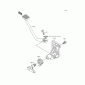 Схема вузла: Brake pedal/torque link для Kawasaki ZG1200 Voyager XII