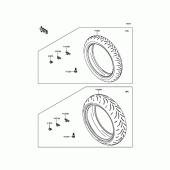 Схема узла: Шины для Kawasaki ZX1000 Ninja ZX-10R ABS