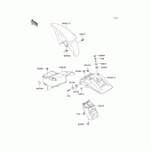 Схема узла: Крыло для Kawasaki KLE500
