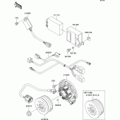 Схема вузла: Генератор для Kawasaki KX250/KX252 KX250