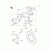 Схема вузла: Заднє гальмо для Kawasaki VN1500 Vulcan 1500 Classic FI
