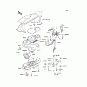 Схема вузла: Meter(s) для Kawasaki ZR750 ZR-7S