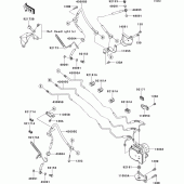 Схема узла: Brake piping для Kawasaki VN1700 VN1700 Classic ABS