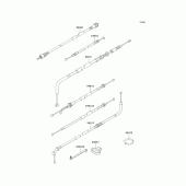 Схема узла: Тросики для Kawasaki ER500 ER-5