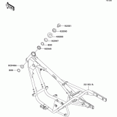 Схема вузла: Рама для Kawasaki BN125 Eliminator