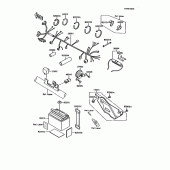 Схема узла: Электрооборудование для Kawasaki KMX125