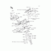Схема узла: Заднее крыло для Kawasaki ZX600 Ninja ZX-6R
