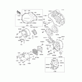 Схема узла: Engine cover(s) для Kawasaki ZX1100 Ninja ZX-11