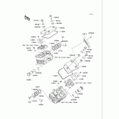 Схема вузла: Клапанна кришка для Kawasaki VN750 Vulcan 750