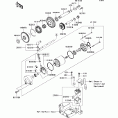 Схема вузла: Starter motor для Kawasaki ZG1400 1400GTR ABS