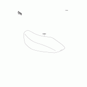 Схема узла: Сиденье для Kawasaki BR125 Bajaj Wind