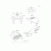 Схема узла: Decals(red)(zx750-p4) для Kawasaki ZX750 Ninja ZX-7R