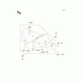 Схема вузла: Сидіння для Kawasaki VN1600 Vulcan 1600 Mean Streak