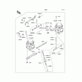 Схема узла: Карбюратор (D8f/d9f) для Kawasaki EX500 Ninja 500R