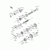 Схема узла: Transmission(1/2) для Kawasaki ZG1400 Concours 14