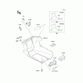 Схема узла: Cowling lowers(1/2)(ex500-d5) для Kawasaki EX500 GPZ500S