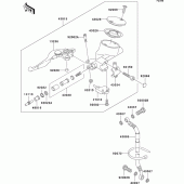 Схема вузла: Clutch master cylinder для Kawasaki VN1500 VN1500 Drifter
