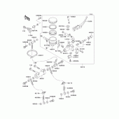 Схема узла: Передний тормозной цилиндр для Kawasaki ZX750 Ninja ZX-7R