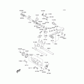 Схема вузла: Перемикач передач для Kawasaki KLV1000