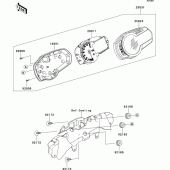 Схема узла: Meter(s) для Kawasaki ZX636 Ninja ZX-6R