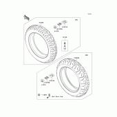 Схема вузла: Шини для Kawasaki VN1700 VN1700 Voyager ABS
