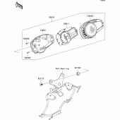 Схема узла: Meter(s) для Kawasaki ZR750 Z750R