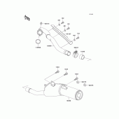 Схема вузла: Вихлопна система для Kawasaki KLX250 KLX250