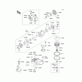 Схема вузла: Масляний насос (1/2) для Kawasaki ZX1100 GPZ1100