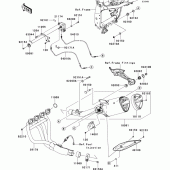 Схема вузла: Вихлопна система для Kawasaki ZR750 Z750