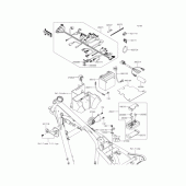 Схема вузла: Електроустаткування для Kawasaki BJ250 Estrella