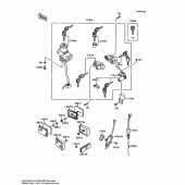 Схема вузла: Ignition switch/locks/reflectors для Kawasaki ZX600 Ninja 600R