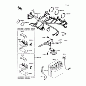 Схема вузла: Chassis electrical equipment(1/2) для Kawasaki EX250 Ninja 250
