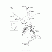 Схема вузла: Вітрове скло для Kawasaki ZG1400 Concours 14 ABS