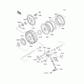 Схема узла: Сцепление для Kawasaki EJ650 W650